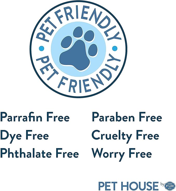 One Fur All Pet Friendly Candle 2 Pack - Plant-Based, Soy Candles, Clean Burning, Long Lasting Pet Air Freshener for Home, 2 Pack, Falling Leaves and Autumn Harvest