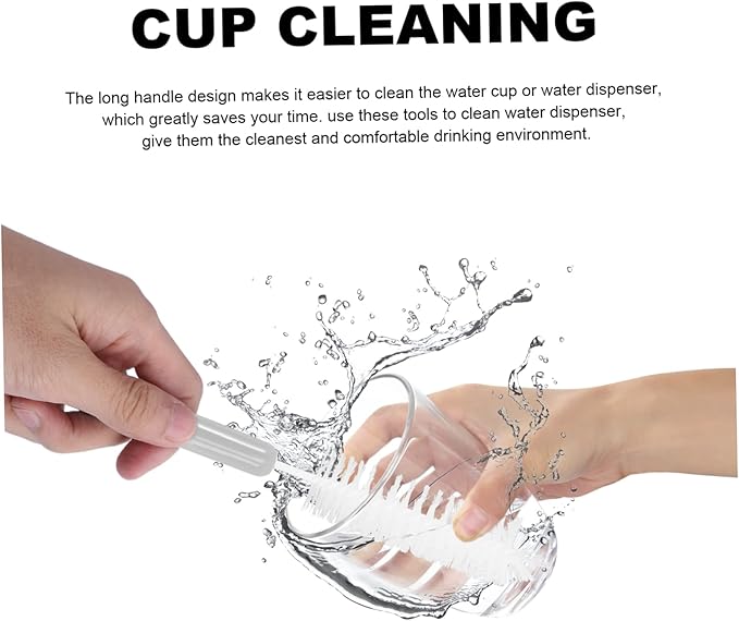 3sets Pet Feeder Sponge Cleaning Brush Portable Water Fountain Cleaner for Dogs Cats Easy Maintenance for Pet Bowls for Daily Use