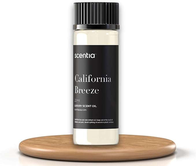 Scentia Hotel Diffuser Oil Inspired by The Delano Beach Club Hotel Scent - 20 mL 0.67 fl oz - Essential Oil Blend Orange, Green Tea & Jasmine for Aromatherapy Diffusers - California Breeze