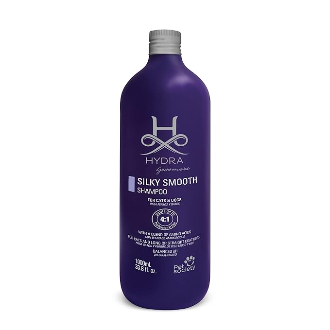 Hydra Silky-Smooth Shampoo, Premium Pet Shampoo for Dogs and Cats 33.8 Oz