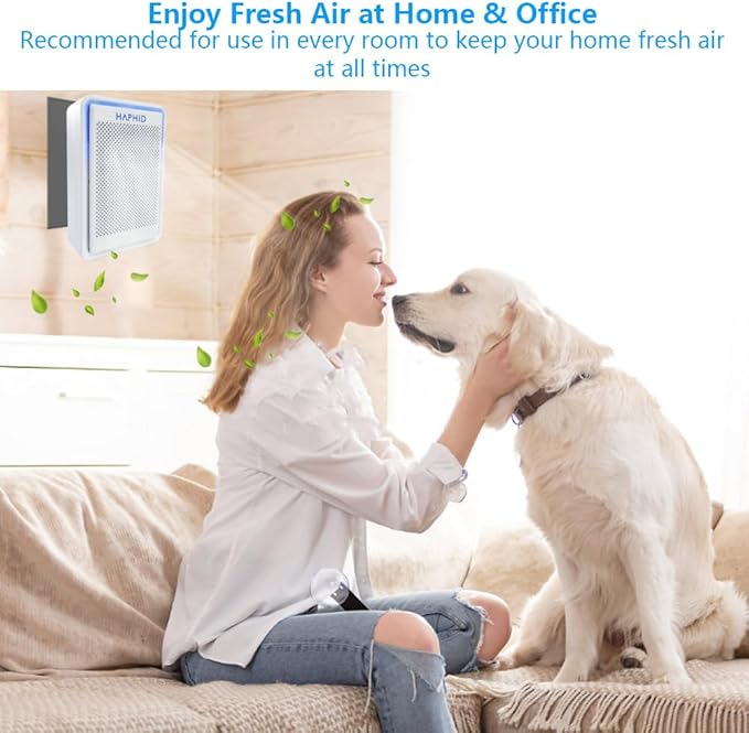 Cat Litter Deodorizer 99%, Pet Odor Eliminator for Strong Odor with Catalyst Filter, Air Purifier Plug In Air Freshener for Home & Pets Litter Box Room Wardrobe Toilet Shoe Cabinet (White）