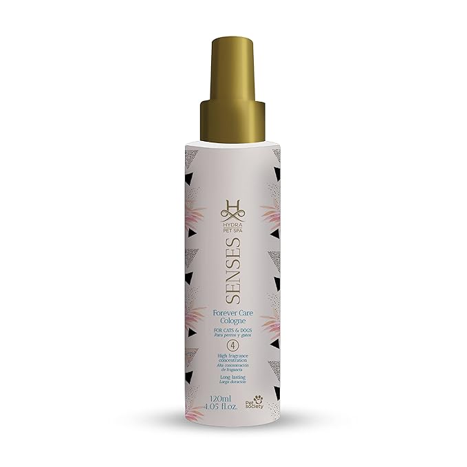 Hydra Senses Forever Care Cologne, Finishing Cologne for Dogs and Cats, Pet Grooming Spray, 4.05 Ounces