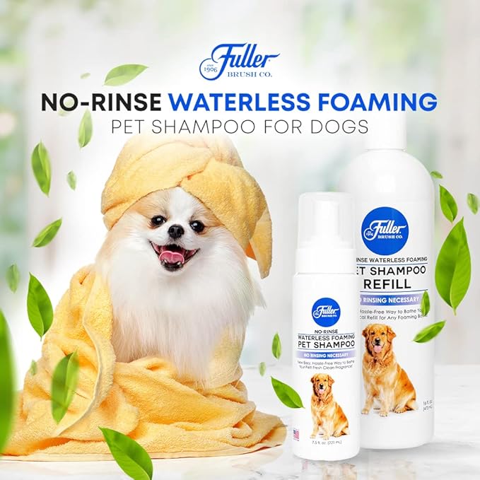 No-Rinse Waterless Foaming Pet Shampoo Refill