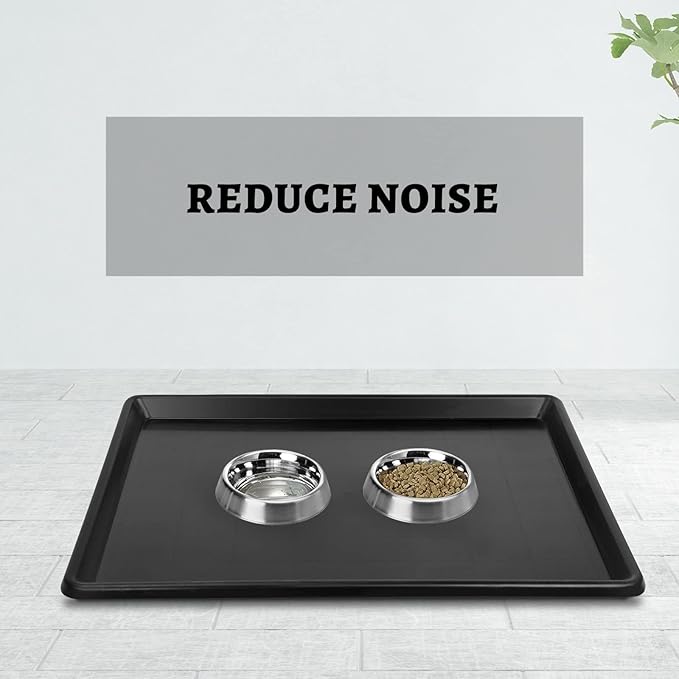 1pcs 35.4"x23.6" Replacement for Dog Crate Plastic Cage Bottom Pan Multi-Purpose Boot Mat Shoe Tray Indoor Outdoor Waterproof, Dog and Cat Rabbit Food Bowls Floor Liners