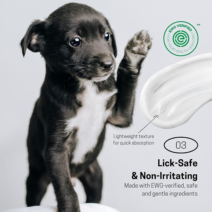 Hypoallergenic Dog Shampoo and Conditioner in 1, Cat Shampoo, Moisturizing, Tear-Free for Sensitive Skin, Puppies, with Pet-Friendly Fragrance, Includes Silicone Bath Brush (Shampoo & Moisturizer)