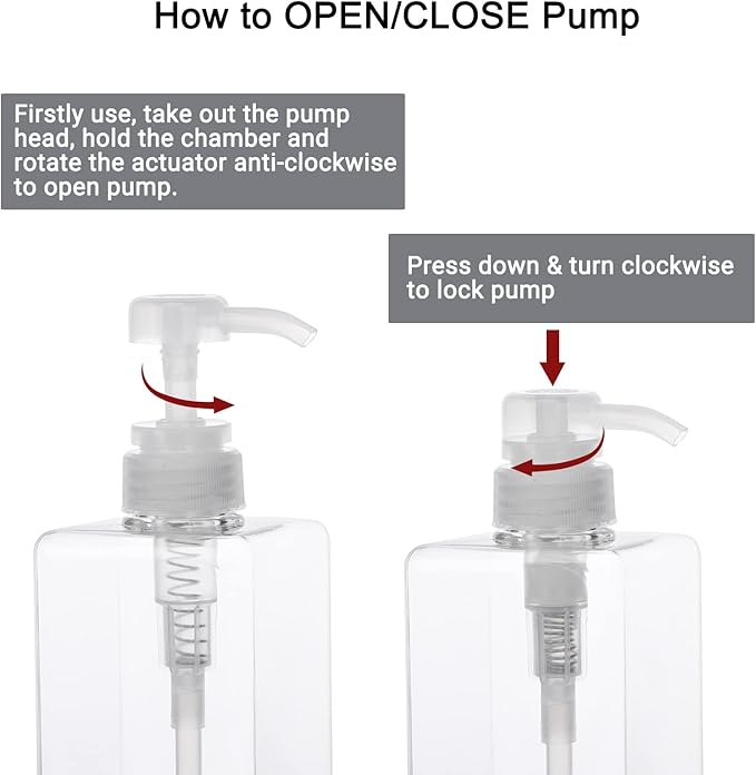 Suream 22oz/650ml Refillable Shampoo Bottle for Shower, Large Capatity Conditioner Dispensers for Bathroom, Plastic Pump Press Bottles for Lotion, Body Moisturizer, Massage Oil, Hand Wash, Soap, 3Pack