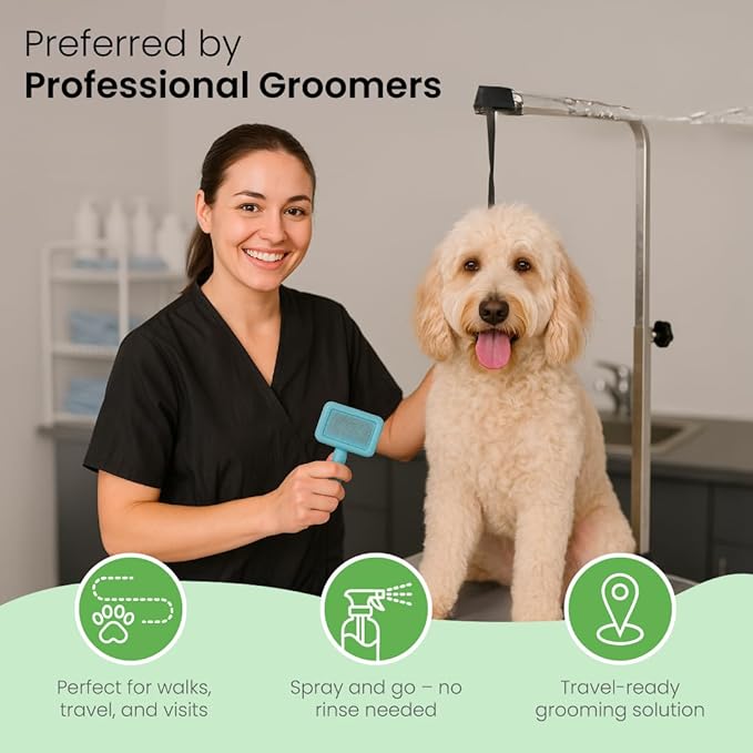 Best Shot Scentament Spa Botanical Body Splash for Dogs & Cats, Dog Cologne, Deodorizing Spray, Conditioning Pet Grooming Mist & Dog Detangler Spray, Apricot Lily Scent, 8 fl oz