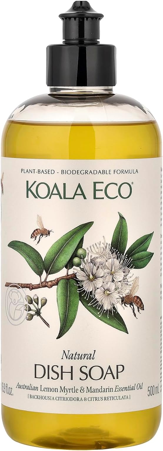 Koala Eco Dish Soap - with Australian Lemon Myrtle & Mandarin Essential Oil - 16oz