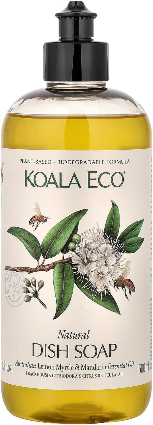 Koala Eco Dish Soap - with Australian Lemon Myrtle & Mandarin Essential Oil - 16oz