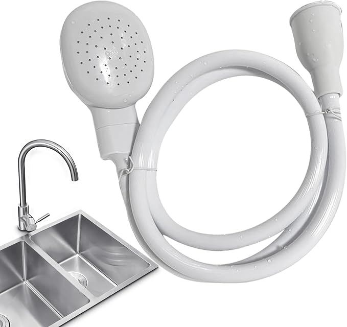 3.28FT/1M Sink Spray Hose,Faucet Sprayer Hose,Sink Hose Attachment for Portable Hand Held Shower Head Sprayer,Shampoo Sprayer Hose for Bathing Baby,Pets,Washing Hair,Rinsing Vegetables