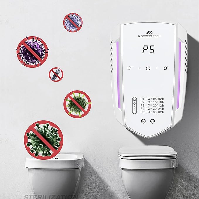 Cat Litter Deodorizer – 99% Odor Eliminator for Strong Pet Odors, Plug In Negative Ion Air Purifier for Litter Box, Home, Kitchen, Bathroom, Ozone-Free & Quiet Portable (XL)