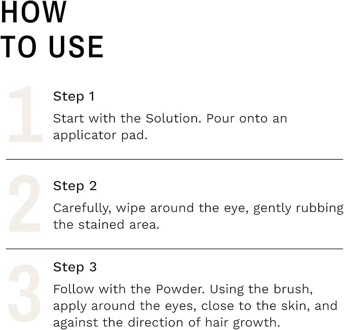 Eye Envy Dog Tear Stain Remover Starter Kit with ProPowder Brush | Stain Solution, Applicator Pads, Stain Powder and Small Applicator Brush | Lasts 30-45 Days