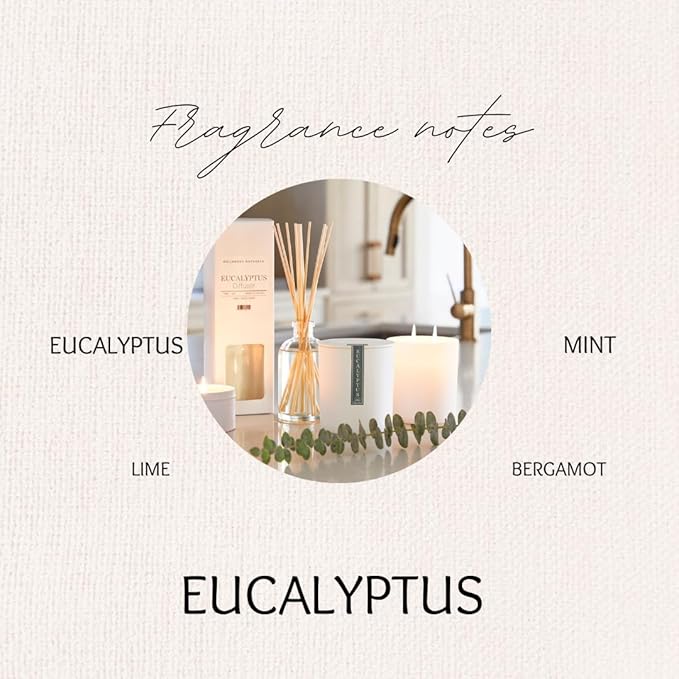 Hillhouse Naturals 1 liter Eucalyptus Linen Mist Aromatherapy Spray for Relaxation and Sleep. With scents of spearmint, eucalyptus, rosemary and our special floral blend. Made in the USA