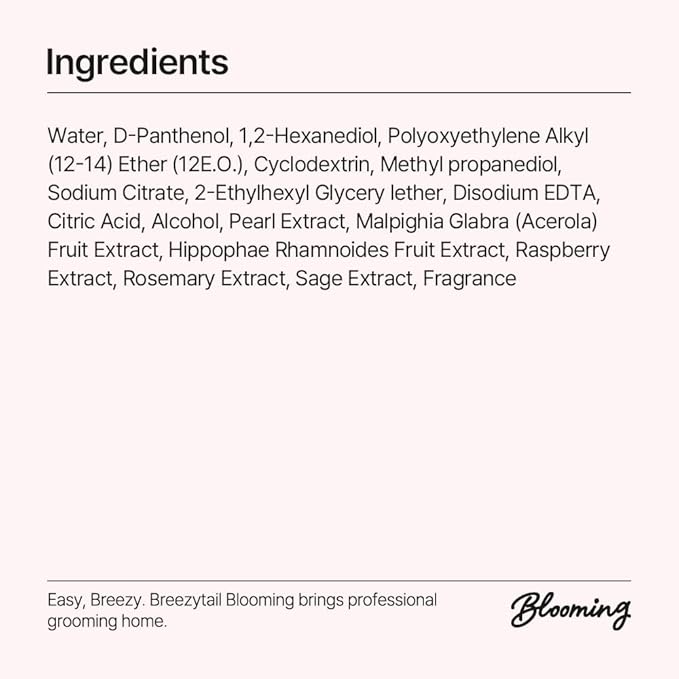 Breezytail Blooming Volumizing Mist, Loved by Top Korean Groomers, Adds Volume and Shine – Easy Breezy, Professional Care at Home (6.76 fl oz/200 ml)