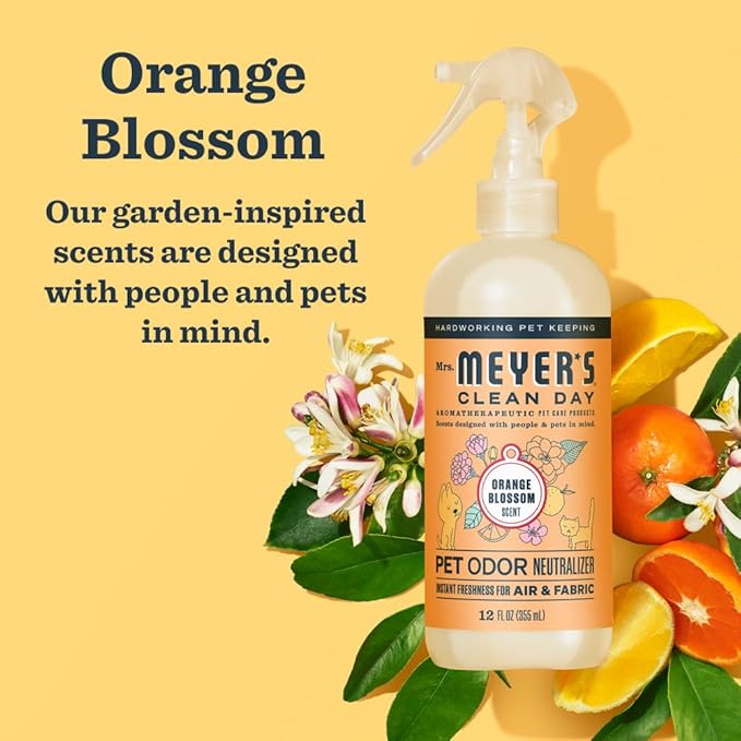 MRS. MEYER'S CLEAN DAY Pet Odor Neutralizer, Orange Blossom Scent, 12oz