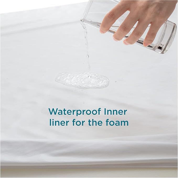 Bedsure Orthopedic Dog Beds for Small Dogs - Washable Small Dog Cat Bed Waterproof, Comfort Pet Couch Sofa with Washable Removable Cover, Pets Bed with Nonskid Bottom, Hazel, 24"