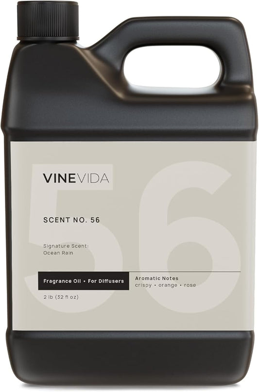 VINEVIDA [32 Fl Oz] Ocean Rain Fragrance Oil for Cold Air Diffusers, Essential Oils for Diffuser Oil Refill & Air Freshener Room Spray