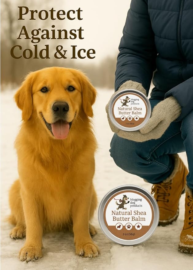 Dog Paw Balm for Hot Pavement, Natural Shea Butter Balm for Dogs – Paw, Nose & Skin Moisturizer – Soothes moisturizes Cracked Pads, Hot Spots & Dry Skin – All-Natural Ingredients – 2 oz