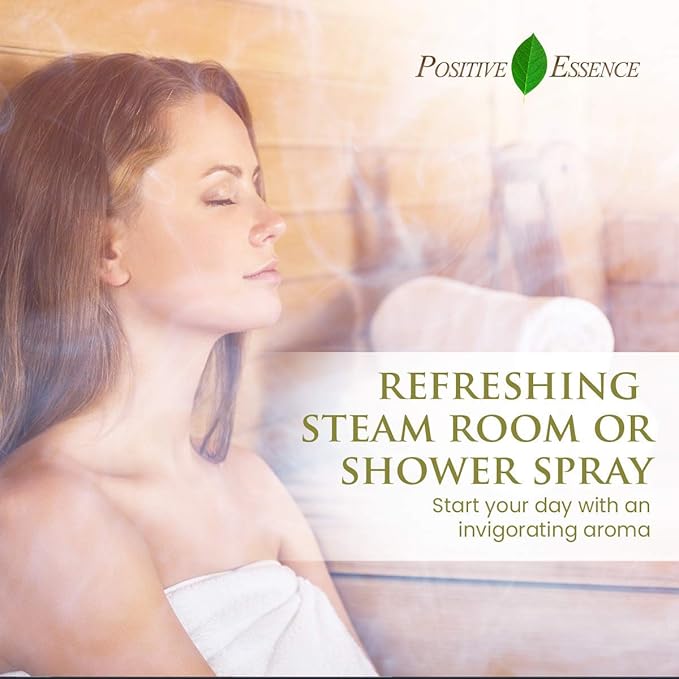 Eucalyptus & Wild Mint Room and Linen Spray, Natural Aromatic Mist Made with Pure Eucalyptus & Wild Mint Essential Oils, Refreshing Air Freshener Odor Eliminator Positive Essence (8.5 fl oz)