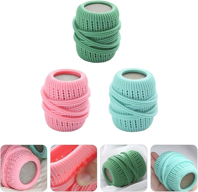 Alipis 3pcs Set Washing Machine Laundry Ball Laundry Balls Laundry Non scrubbing Washing Balls Laundry Ball Alternative pet Dryer Sponge Cleaning Ball Hair Removal