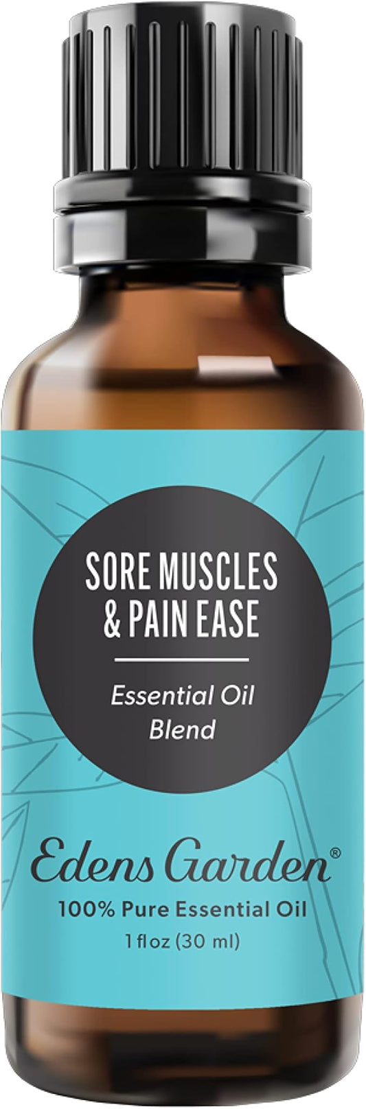 Edens Garden Sore Muscles & Pain Ease Essential Oil Blend- 100% Pure Premium Grade, Undiluted, Natural, Therapeutic, Aromatherapy, The Best for Skin, Face, Humidifiers 30 ml (1 fl oz)