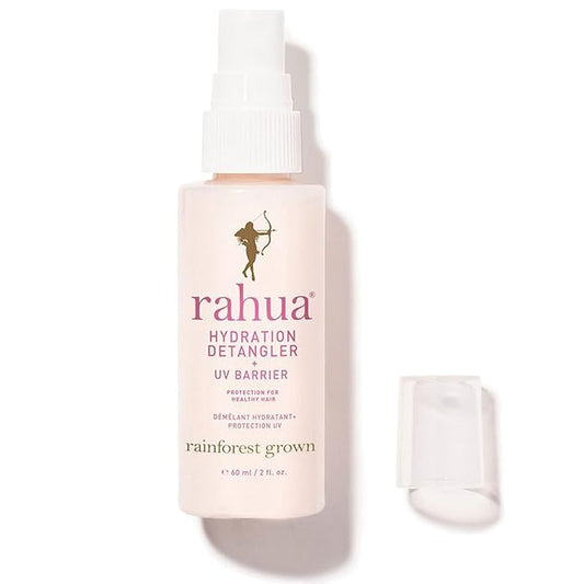Rahua Hydration Detangler Spray + UV Barrier, Vegan Leave In Hair Spray, Travel Size, Conditioner for Added Shine, Damage Protection & Frizz Control, Rahua Oil, Morete & Mango, All Hair Types, 2 Fl Oz