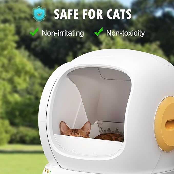 12 Pack Litter Box Deodorizer Compatible with MeoWant MW-SC01 / MW-SC02 / LB02 Self-Cleaning Cat Litter Boxes, 360° Odor Lock Cat Toilet Odor Eliminator Gel