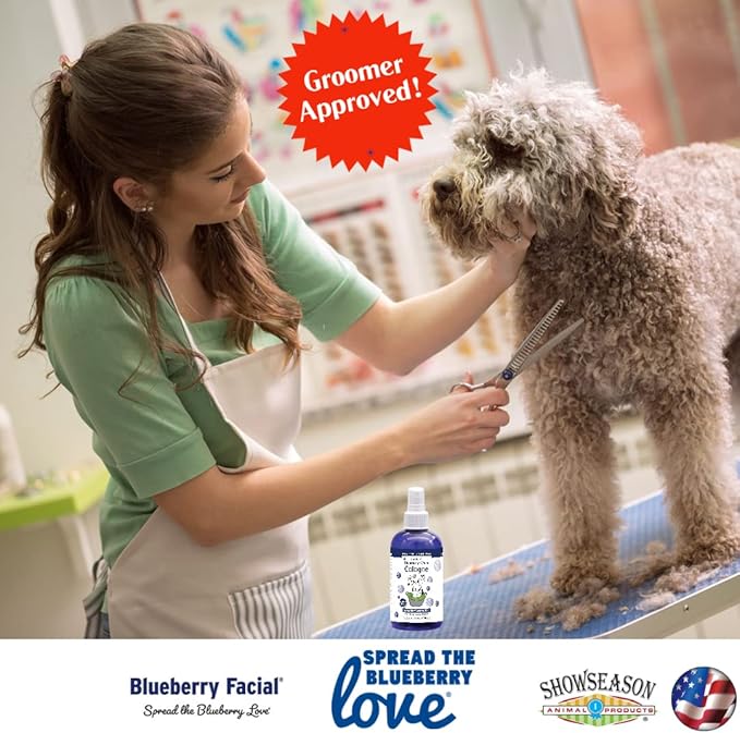 Showseason South Bark's Blueberry-Clove Dog Cologne 8.5 oz. For Dogs | 2-Pack | Dog Perfum Long-Lasting Odor Eliminator Spray