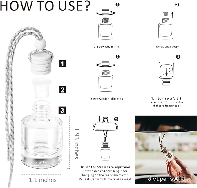 C Classy Car Air Freshener Hanging 2 Pack, Strawberry Pound Cake Air Freshener Essential Oil Diffuser for Cars, Long-Lasting Fragrance, Cute Car Air Fresheners for Women & Men Gift, Made in USA