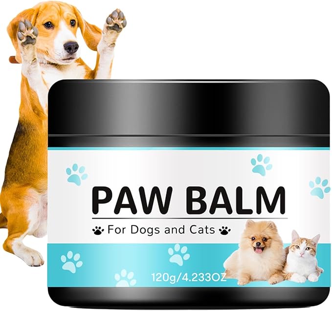 Generic Dog Paw Balm - Paw Pad Lotion 120g | Licksafe Dog Paw Wax for Dry Paws & Nose | Pet Foot Cream | Dogs Paw Protectors | Cream Butter Moisturizes & Soothes Irritated Paws & Elbows