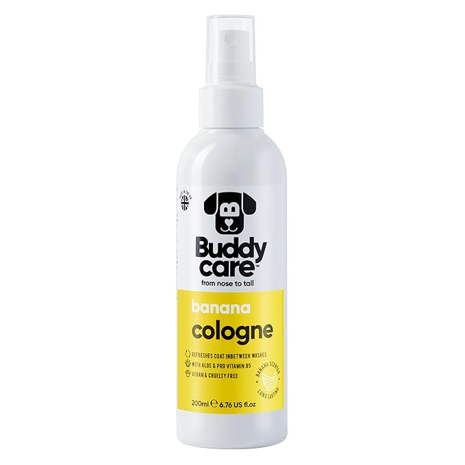 Dog Cologne - Banana - 200ml - Refreshing and Banana Scented Dog Cologne - Refreshes Between Dog Washes