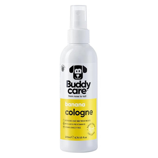 Dog Cologne - Banana - 200ml - Refreshing and Banana Scented Dog Cologne - Refreshes Between Dog Washes
