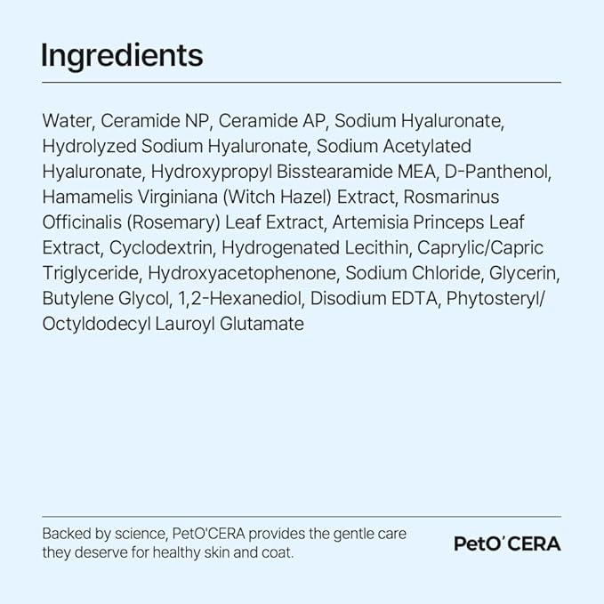 Breezytail PetO’Cera Q-Eye, Tear Stain Remover for Dogs and Cats, Removes Discharge, Dirt, Crust, Mucus, Soothes, Deodorizes, Vet Approved, Hypoallergenic Eye Cleaner (4 fl oz/120ml)
