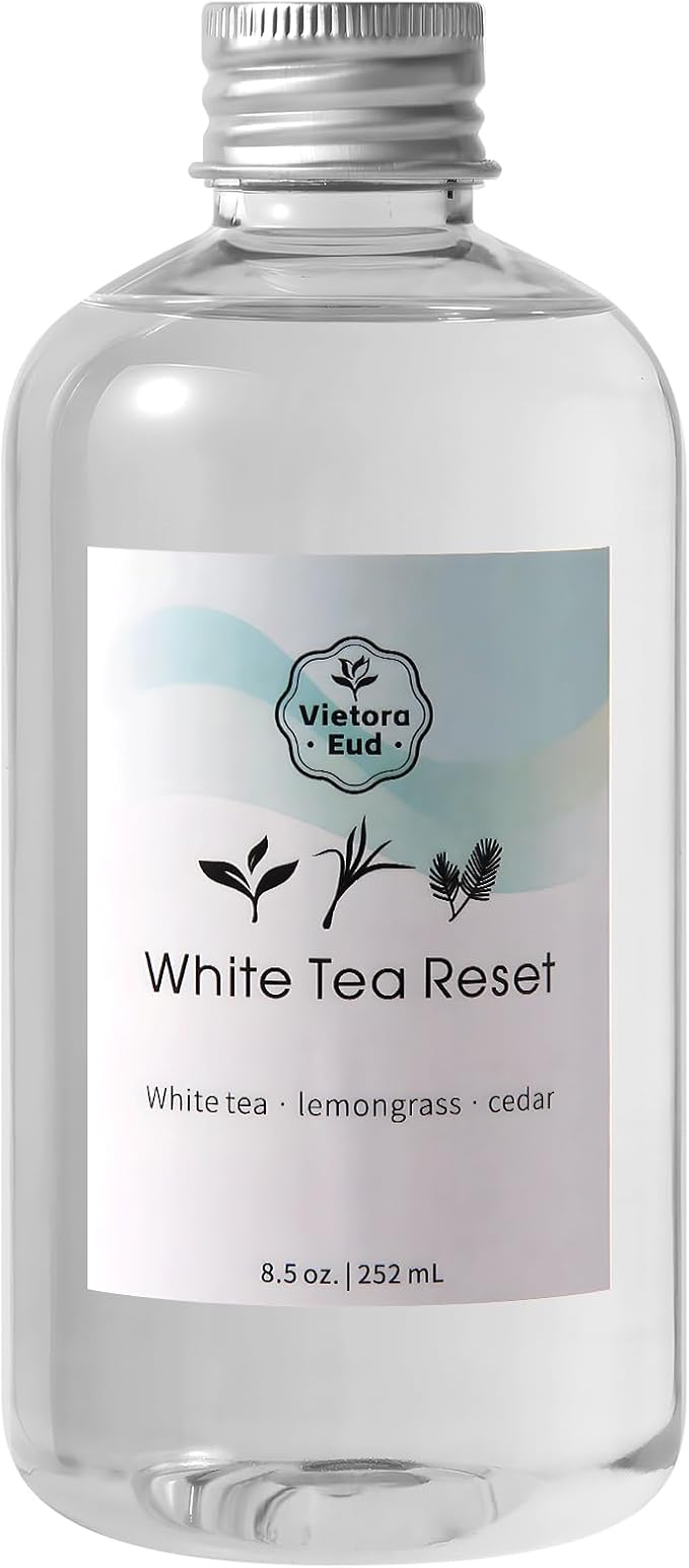 White Tea Essential Oil for Diffusers,100% Natural Long-Lasting Hotel Scent for Home&Office | Refill for Ultrasonic Machine, Room Spray, Air Freshener, HVAC