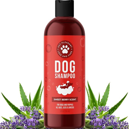 Soothing Oatmeal Shampoo for Dogs - Cleansing and Moisturizing Aloe & Oatmeal Dog Shampoo for Smelly Dogs of All Ages & Breeds - Gentle Sulfate and Paraben Free Dog Wash Made in USA (Sweet Fruity)