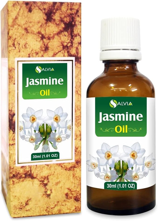 Jasmine (Jasminun Officinale.) 100% Pure & Natural Undiluted Essential Oil Organic Standard Steam Distilled Oil for Moisturize & Nourish Skin, Room Freshner/DIY Oil - 30ml