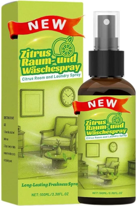 Citrus Room and Laundry Spray – Air Freshener & Fabric Mist, Long-Lasting Fresh Scent for Rooms, Linens, Curtains & Pillows