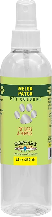 Showseason® Melon Patch Pet Cologne 8.5 oz For Dogs | Long-Lasting Odor Eliminator | Cruelty-Free | Paraben-Free | Biodegradable and Non-Toxic | Made in The USA