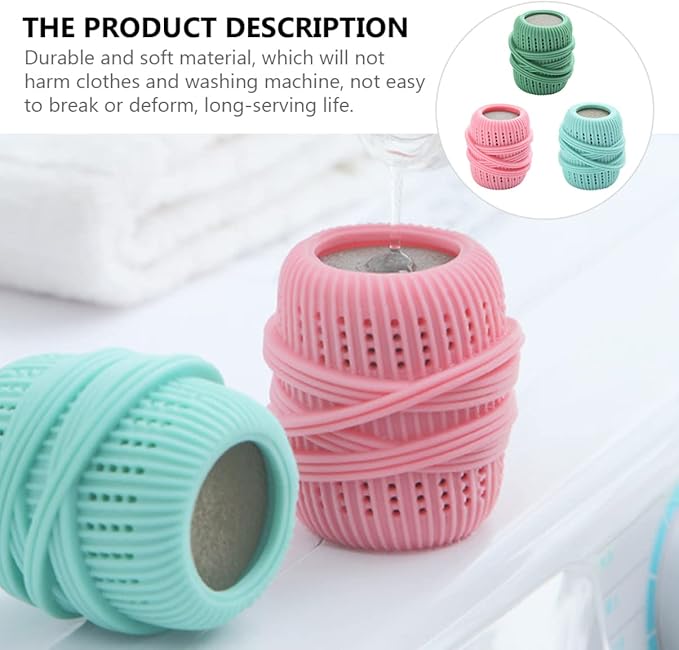 Alipis 3pcs Set Washing Machine Laundry Ball Laundry Balls Laundry Non scrubbing Washing Balls Laundry Ball Alternative pet Dryer Sponge Cleaning Ball Hair Removal