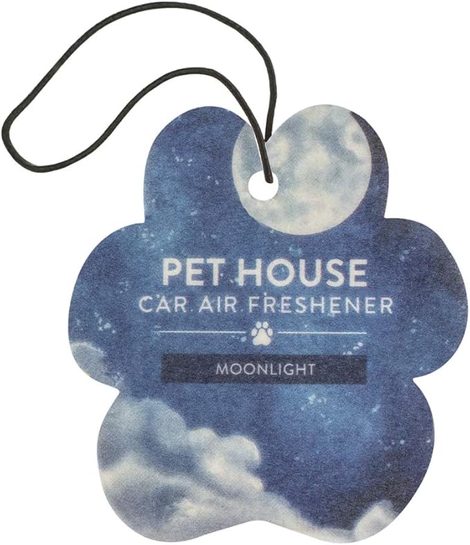 One Fur All Pet & Car Air Freshener - Moonlight Pack of 4 - Non-Toxic, Pet-Friendly, Hanging Odor Eliminator