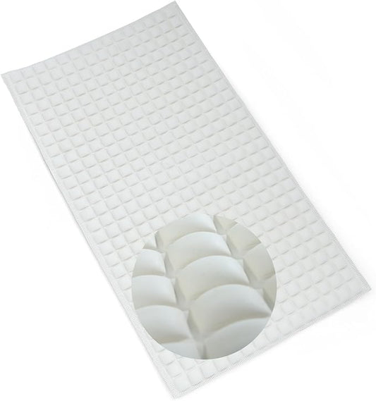 SlipX Solutions Extra Comfort Bathtub Mat Designed for Sensitive Feet, Cloud-Like Softness with Non-Slip Grip, Cream
