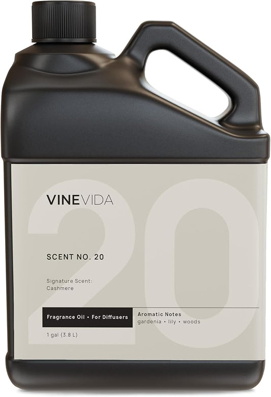VINEVIDA [128 Fl Oz] Cashmere Fragrance Oil for Cold Air Diffusers, Essential Oils for Diffuser Oil Refill & Air Freshener Room Spray