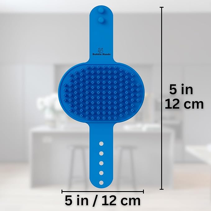 Dog Bath Brush - Silicone Grooming and Shedding Brush for Dogs & Cats, Puppy Essentials Dog Shampoo Brush, Pet Hair Removal Tool for Deep Clean & Massage