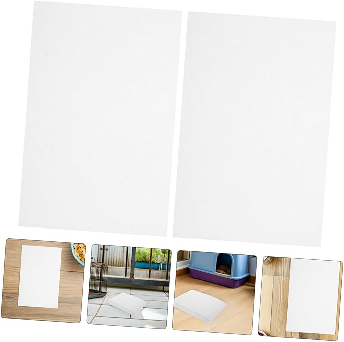 100 Sheets Disposable Bird Cage Liners for Animals Absorbent Non-Woven Parrot Cage Bottom Paper and Stackable Liners for Parakeet Macaw Finch Easy Replacement Saving Cleanup