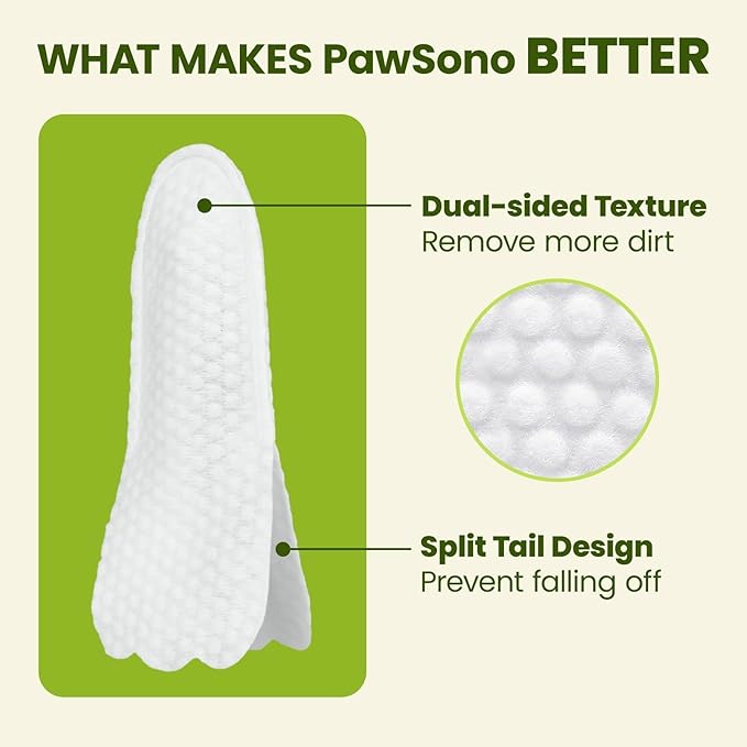 Ear Finger Wipes for Dogs & Cats, Thicker Dog Ear Cleaner Wipes, Natural Relief Cat Ear Cleaner Dog, Pet Health Supplies for Dog Small Animal Cat, Aloe Scent Deodorizing - 50 Count