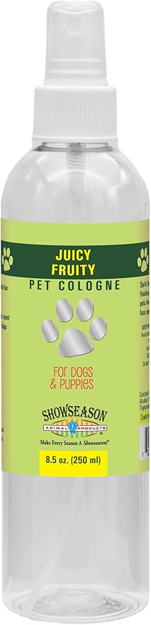 Showseason Juicy Fruity Pet Cologne 8.5 oz. For Dogs | Cruelty & Paraben Free | Long-Lasting Odor Eliminator | Biodegradable & Non-Toxic | Made In The USA…