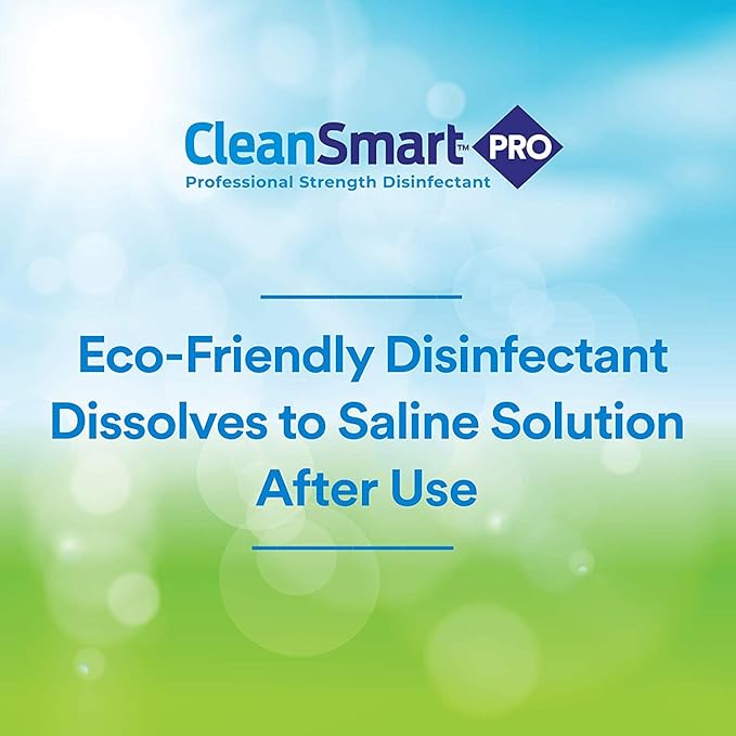 CleanSmart Hospital Grade Disinfectant, Kills 99.9% of Viruses and Bacteria, Hypochlorous Acid Technology, EPA Registered, 4 Gallons (HOCL)