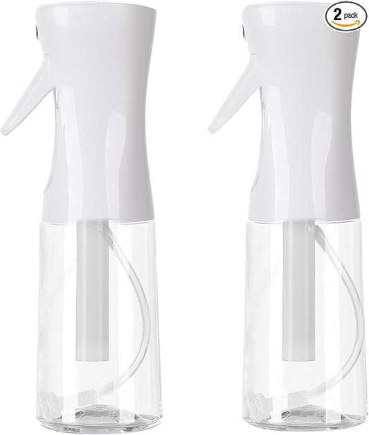 Spray Bottles For Hair, continuous spray bottle (200ml/6.8oz 2Pack) used for hair design, plants, cleaning, hair care and skin care, etc. – empty, reusable