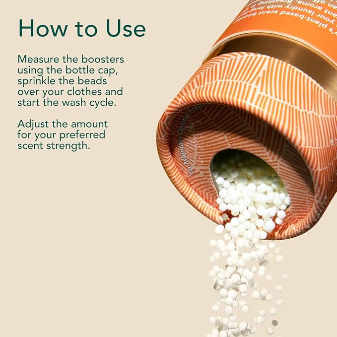 Kind Laundry In Wash Scent Booster Beads - Neroli Zen - 100% Plant Based - Natural Laundry Booster Beads & Smell Deodorizer - Environment Friendly Odor Eliminator for Clothes (320 grams)