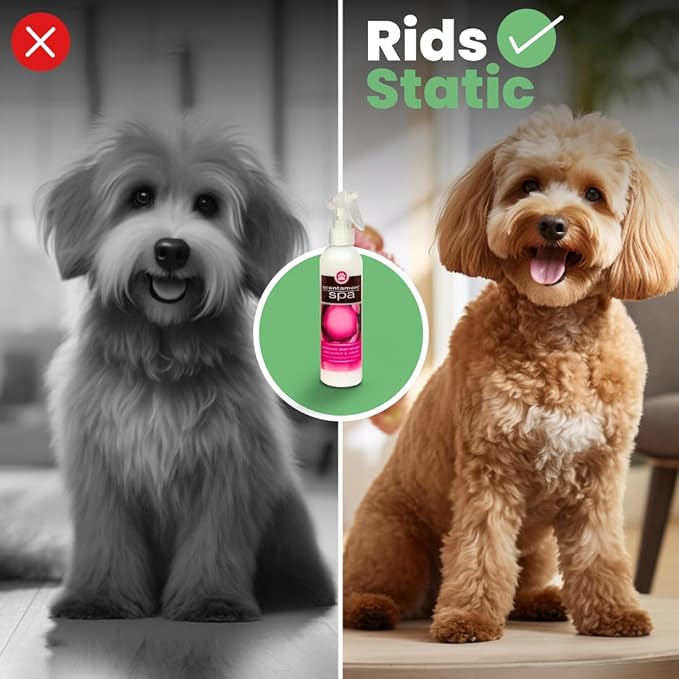 Best Shot Scentament Spa Botanical Body Splash, Detangler Spray, Body Spray for Pets, Cat and Dog Cologne Spray, Wild Orchid Vanilla, 8 Oz.